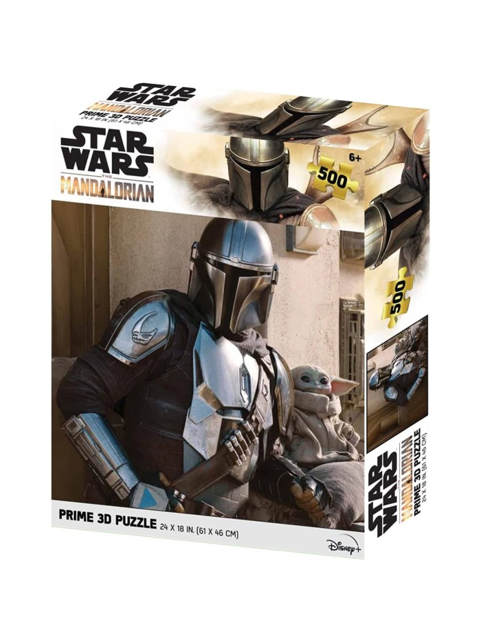 Puzle lenticular prime 3d 500 piezas the mandalorian el mandaloriano mando & grogu Puzle lenticular prime 3d 500 piezas the mandalorian el mandaloriano mando & grogu