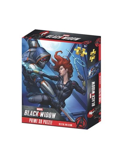Puzzle lenticular prime 3d marvel black widow y taskmaster 200 piezas