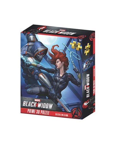 Puzzle lenticular prime 3d marvel black widow y taskmaster 200 piezas