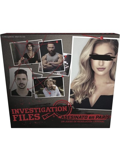 Juego de mesa investigation files: asesinato en paris pegi 14