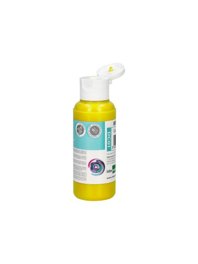 Pintura acrilica liderpapel bote de 80 ml amarillo