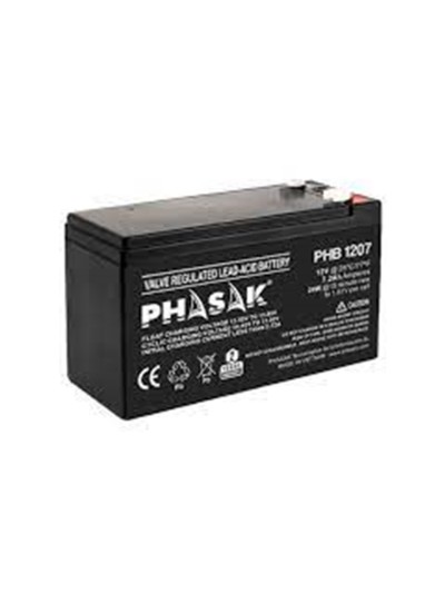 Bateria phasak phb 1207 compatible para sais 7´2ah 12v acido - plomo
