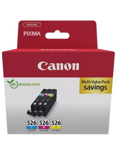 Multipack canon cli - 526 c - m - a mg5150 - mg5250 - mg6150 - mg8150 - ip4850 blister