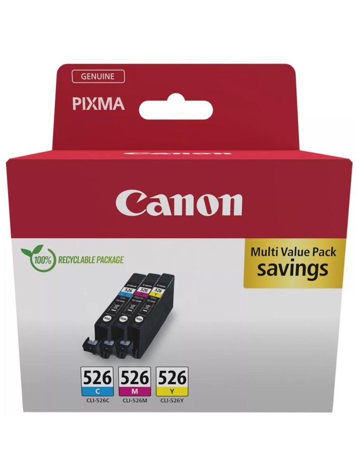 Multipack canon cli - 526 c - m - a mg5150 - mg5250 - mg6150 - mg8150 - ip4850 blister Multipack canon cli - 526 c - m - a mg5150 - mg5250 - mg6150 - mg8150 - ip4850 blister