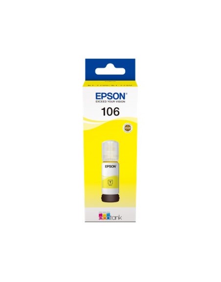 Cartucho tinta epson c13t00r440 106 ecotank amarillo ink et - 7700 - et - 7750