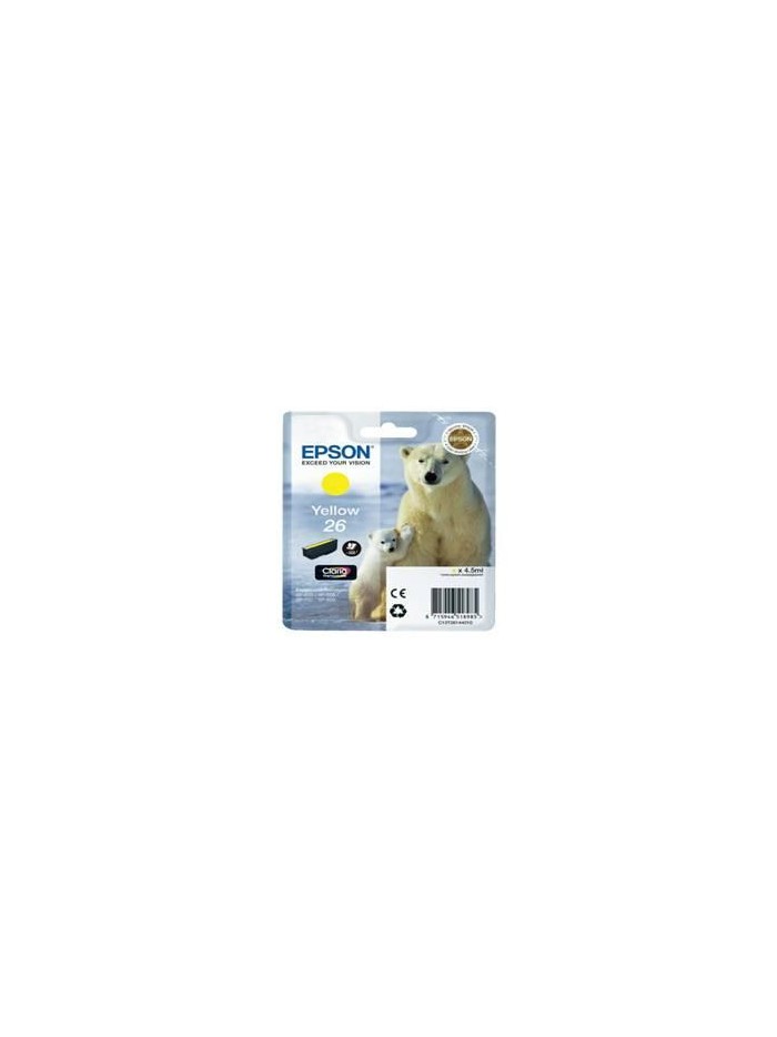 Cartucho tinta epson t261440 amarillo xp - 600 - 605 - 700 - 800 - oso polar Cartucho tinta epson t261440 amarillo xp - 600 - 605 - 700 - 800 - oso polar