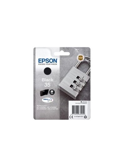 Cartucho tinta epson c13t35814010 negro durabrite ultra ink 35 - 900 paginas - candado