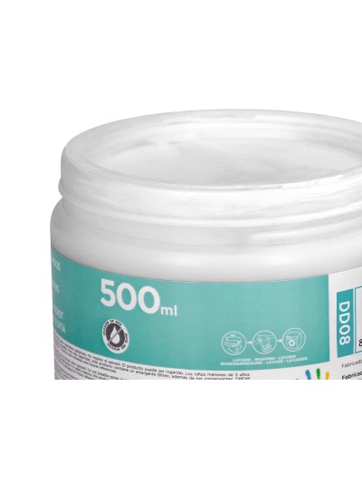 Pintura dedos liderpapel tarrina de 500 ml blanco
