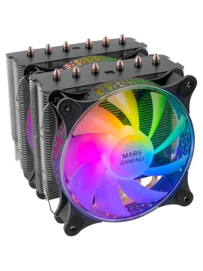 Ventilador disipador cpu mars gaming mcpu - xt 120mm argb negro