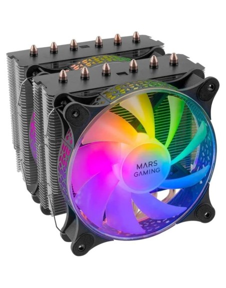 Ventilador disipador cpu mars gaming mcpu - xt 120mm argb negro