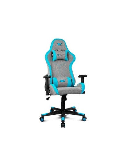 Silla gaming drift dr90 pro gris - azul