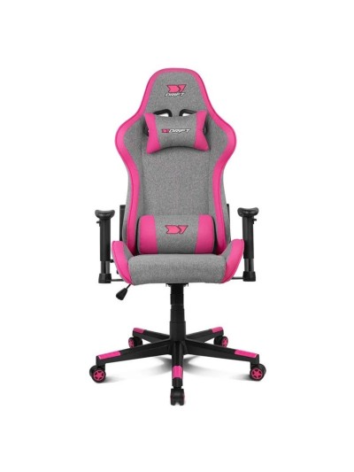 Silla gaming drift dr90 pro gris - rosa