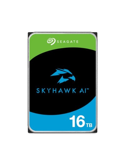 Disco duro interno hdd seagate skyhawk ai st16000ve004 16tb 3.5 pulgadas 256mb sata 6gb - s