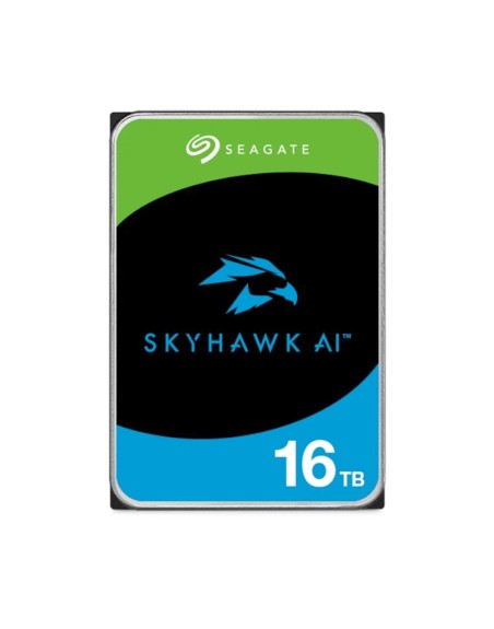 Disco duro interno hdd seagate skyhawk ai st16000ve004 16tb 3.5 pulgadas 256mb sata 6gb - s