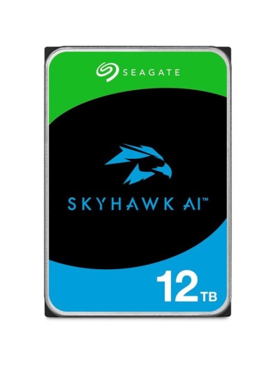 Disco duro interno hdd seagate skyhawk ai st12000ve003 12tb 3.5 pulgadas 7200rpm - 512mb - sata3