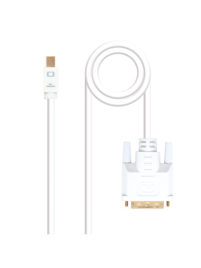 Cable nanocable conversor mini dp a dvi mini dp - m - dvi - m blanco 2.0 m