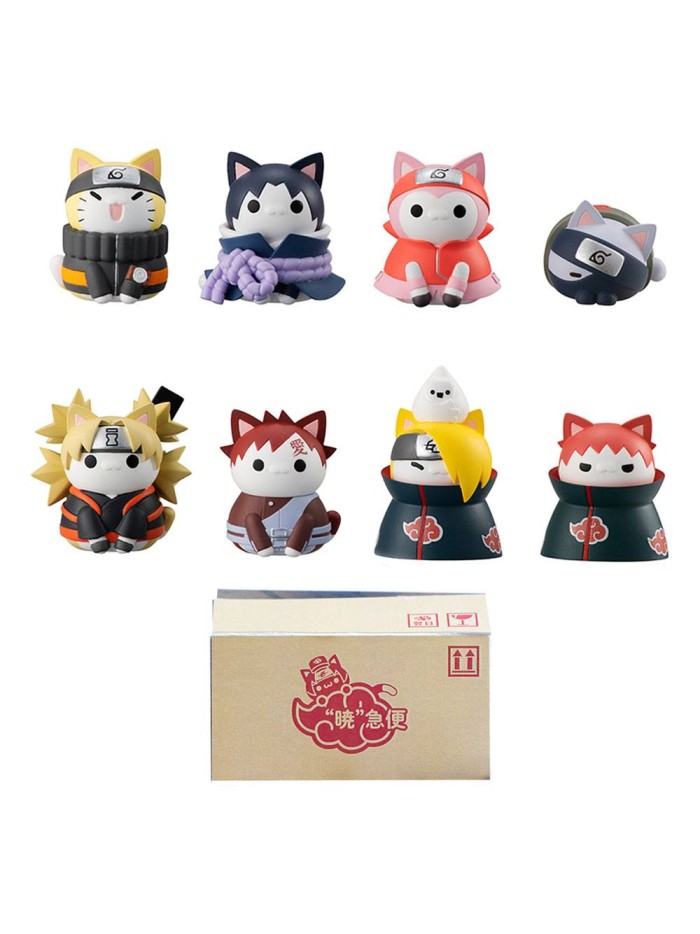 Set 8 figuras megahouse naruto shippuden nyaruto! battle vs akatsuki surtido Set 8 figuras megahouse naruto shippuden nyaruto! battle vs akatsuki surtido
