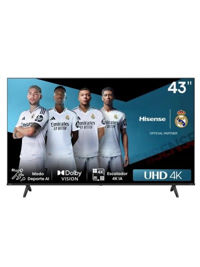 Tv hisense 43 pulgadas led 4k uhd - 43a6n - smart tv