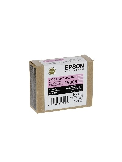 Cartucho tinta epson t580b magenta vivo claro 80ml stylus pro 3880