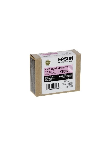 Cartucho tinta epson t580b magenta vivo claro 80ml stylus pro 3880