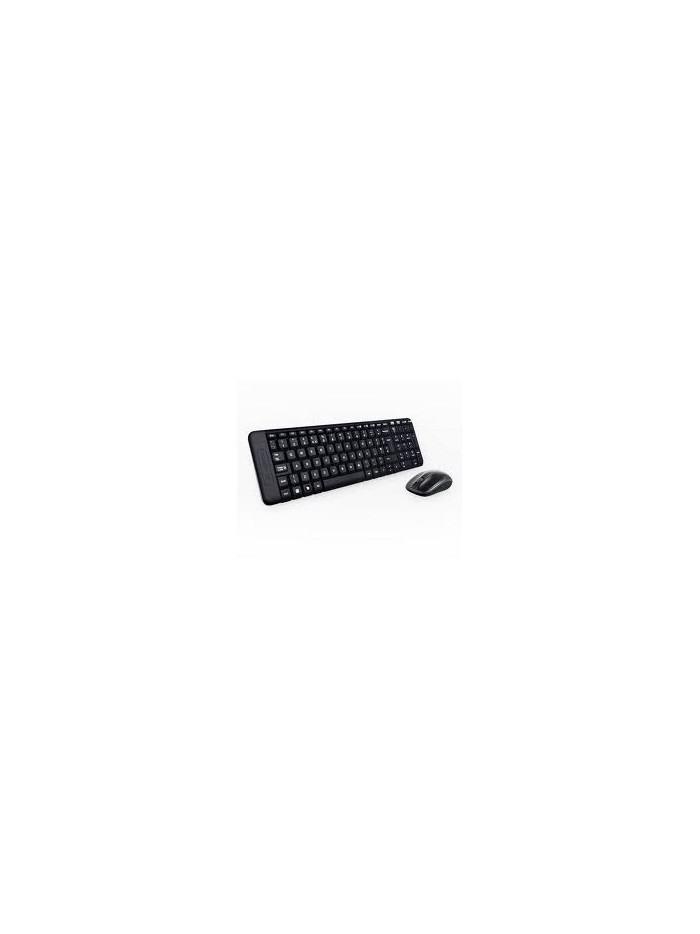 Teclado + mouse logitech mk220 optico wireless inalambrico usb negro Teclado + mouse logitech mk220 optico wireless inalambrico usb negro