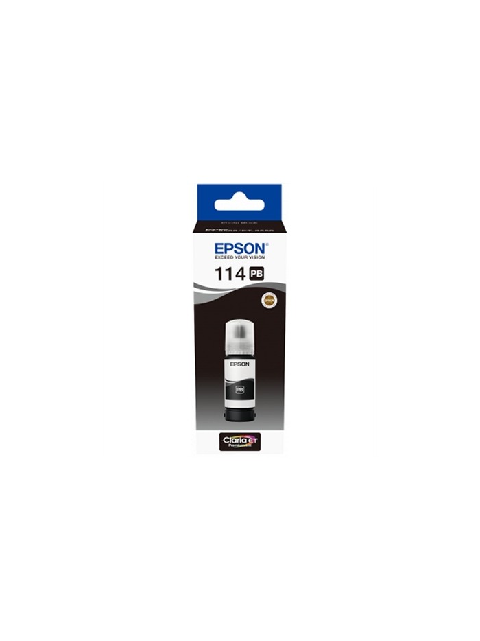 Botella tinta epson ecotank 114 negro foto 70ml Botella tinta epson ecotank 114 negro foto 70ml