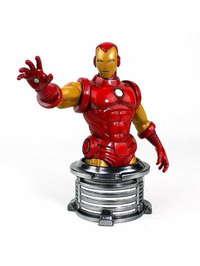 Figura busto semic studios marvel iron man invencible escala 1 - 6