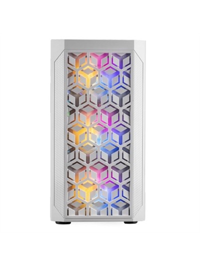 Caja ordenador mars gaming mcmeshw blanco micro atx 1 x usb 3.0 2 x usb 2.0 3 x 120mm rgb