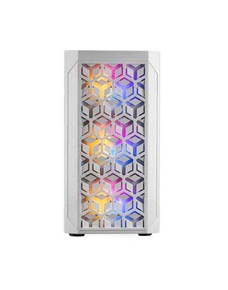Caja ordenador mars gaming mcmeshw blanco micro atx 1 x usb 3.0 2 x usb 2.0 3 x 120mm rgb