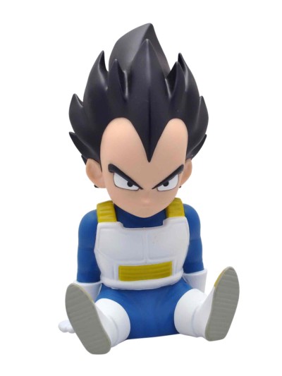Figura hucha plastoy vegeta sentado chibi 15 cm pvc dragon ball