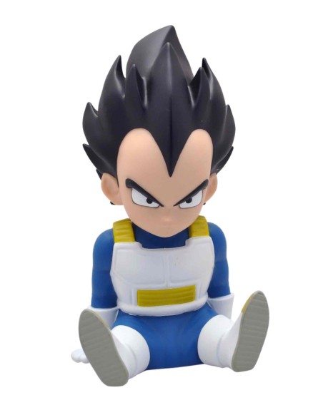 Figura hucha plastoy vegeta sentado chibi 15 cm pvc dragon ball