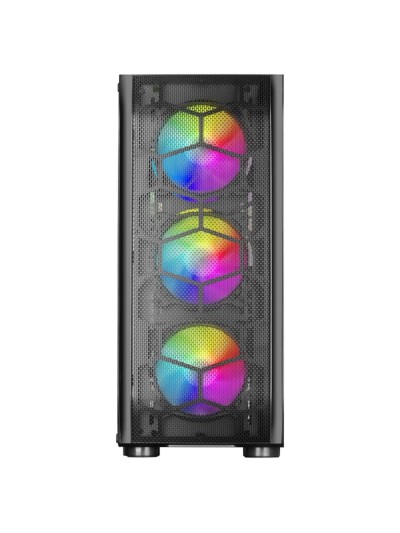 Caja ordenador mars gaming mc - kx negro e - atx 1 x usb 3.0 2 x usb 2.0 5 x 120mm argb