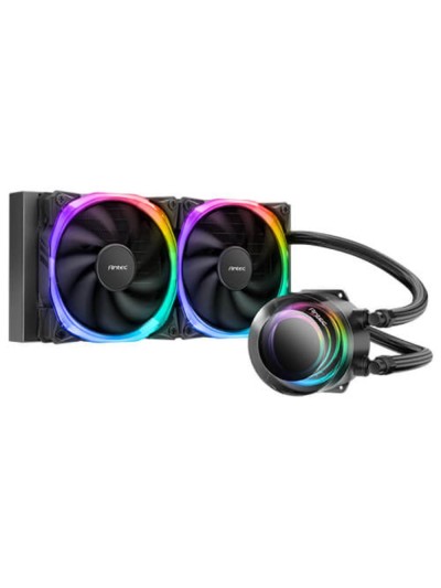 Kit refrigeracion liquida cpu antec vortex 240 2 x 120mm negro argb