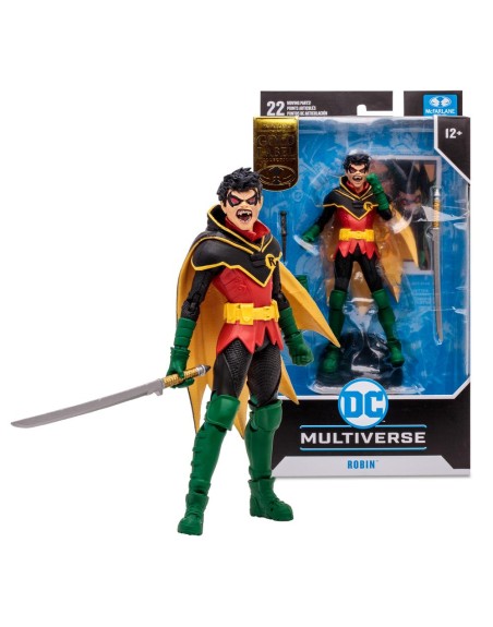 Figura mcfarlane dc multiverse damian wayne robin 17cm