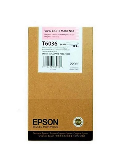 Cartucho tinta epson stylus pro 7880 - 9880 magenta claro 220ml