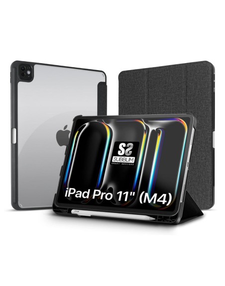 Funda subblim clear shock case para ipad pro 11 pulgadas 2024 negro