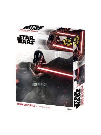 Puzle lenticular prime 3d star wars darth vader pose pelea 500 piezas