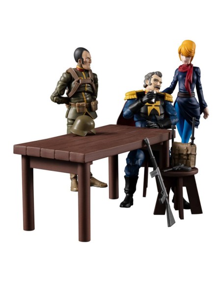 Figuras megahouse g.m.g mobile suit gundam principality of zeon team ramba ral set