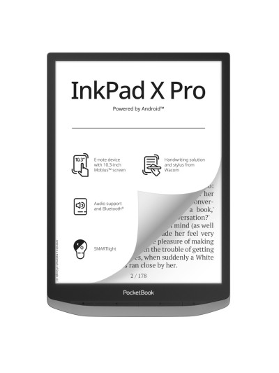 E - note pocketbook inkpad x pro ereader 10.3 pulgadas 32gb gris niebla - misty grey