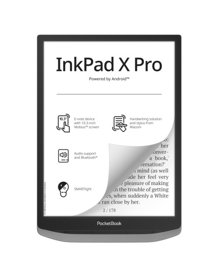 E - note pocketbook inkpad x pro ereader 10.3 pulgadas 32gb gris niebla - misty grey