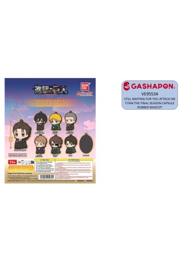 Set gashapon figuras bandai lote 40 articulos still waiting for you attack on titan t
