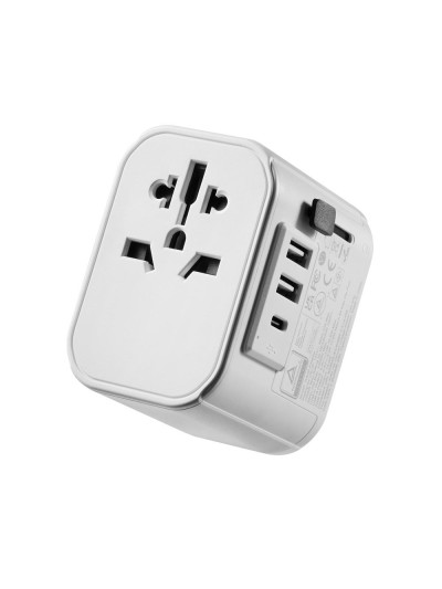 Enchufe universal viaje ewent ew1475 ue - usa - uk - aus - china 2 x usb - 1 x usb tipo c
