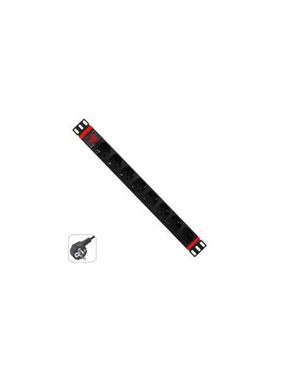Regleta rack wp 1u 8 enchufes schuko con interruptor