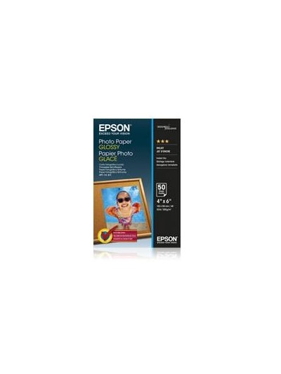 Papel foto epson s042547 glossy 10x15 50 hojas