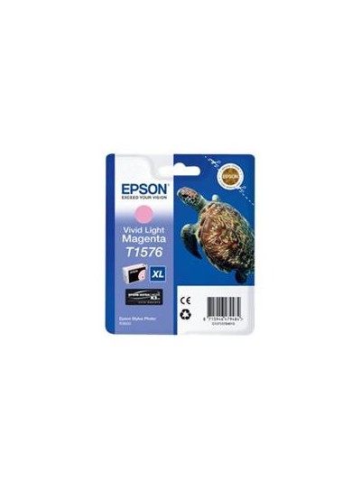 Cartucho tinta epson t157640 magenta vivo claro para epson photo r3000 - c13t15764010 - tortuga