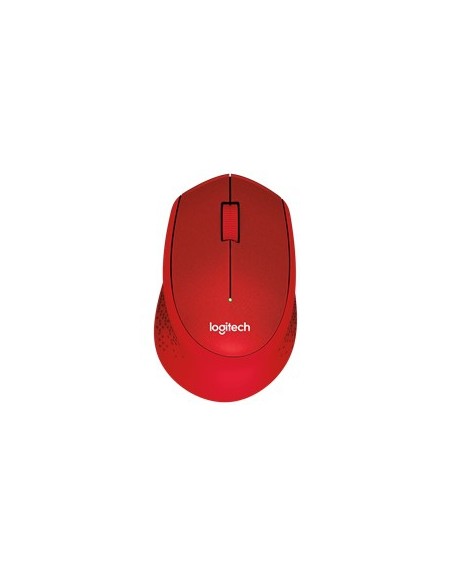 Mouse raton logitech m330 optico wireless inalambrico silent plus rojo