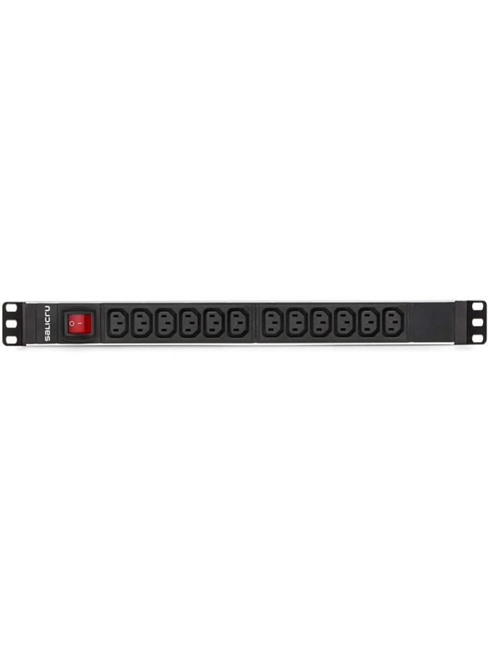 Regleta salicru para rack 19 pulgadas sps pdu 12 tomas iec interruptor Regleta salicru para rack 19 pulgadas sps pdu 12 tomas iec interruptor