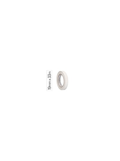 Cinta adhesiva q-connect doble cara 33 mt x 19 mm