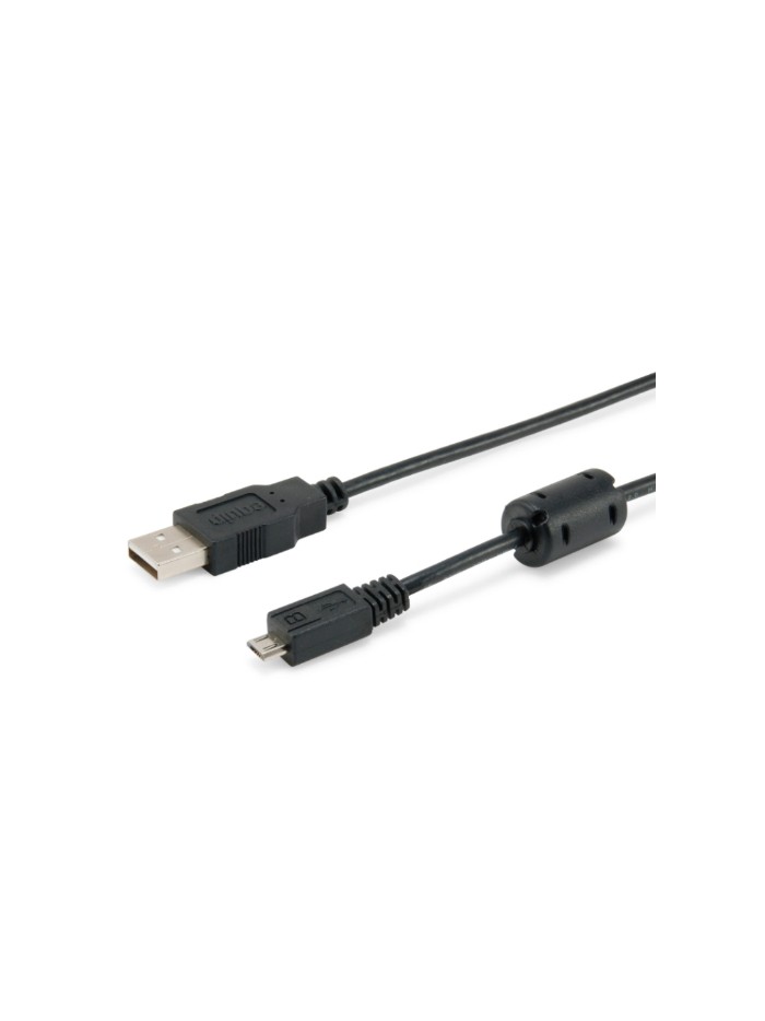 Cable usb 2.0 equip tipo a - micro usb tipo b 1.8m con ferrita Cable usb 2.0 equip tipo a - micro usb tipo b 1.8m con ferrita