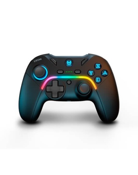 Mando gamepad krom gamming kayros argb - pc - switch - android - ios